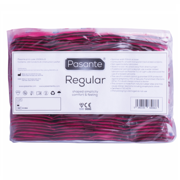 PASANTE - CONDOM GAMA REGULAR 144 UNIDADES (BOLSA) 4 img 91775 4f8720bff48524f94f19e1e8f6768f1f 1