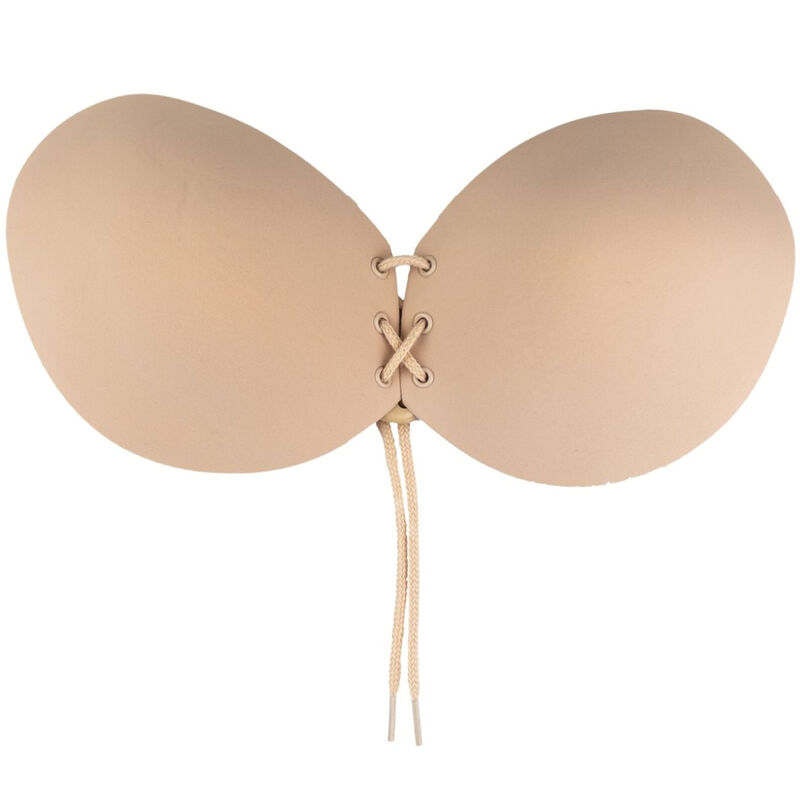 BYE-BRA - SUJETADOR ADHESIVO ENTRELAZADO BEIGE COPA C 2 BYE-BRA - SUJETADOR ADHESIVO ENTRELAZADO BEIGE COPA C - Imagen 3