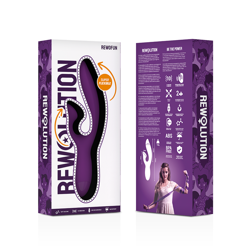 REWOLUTION - REWOFUN VIBRADOR FLEXIBLE CON RABBIT 7 REWOLUTION - REWOFUN VIBRADOR FLEXIBLE CON RABBIT - Imagen 7