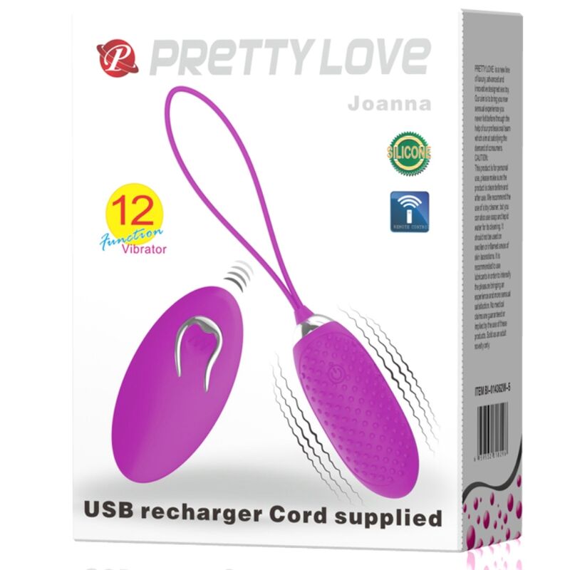 PRETTY LOVE - JOANNA HUEVO VIBRADOR CONTROL REMOTO 12 MODOS 7 PRETTY LOVE - JOANNA HUEVO VIBRADOR CONTROL REMOTO 12 MODOS - Imagen 7