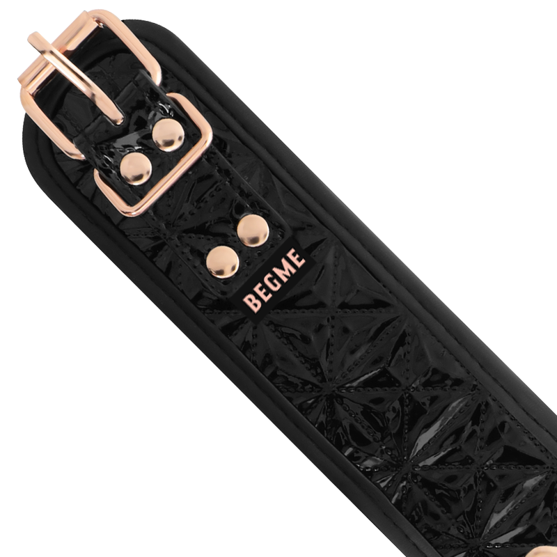 BEGME - BLACK EDITION COLLAR CUERO VEGANO CON FORRO DE NEOPRENO 6 BEGME - BLACK EDITION COLLAR CUERO VEGANO CON FORRO DE NEOPRENO - Imagen 6