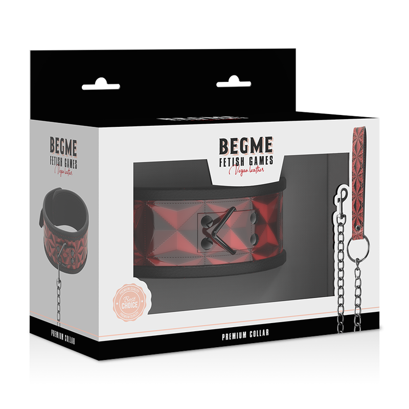BEGME - RED EDITION COLLAR CUERO VEGANO CON FORRO DE NEOPRENO 2 BEGME - RED EDITION COLLAR CUERO VEGANO CON FORRO DE NEOPRENO - Imagen 2