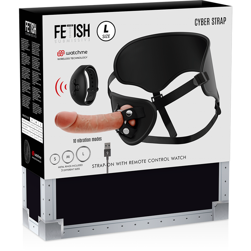 FETISH SUBMISSIVE CYBER STRAP - ARNÉS CON DILDO CONTROL REMOTO TECNOLOGÍA WATCHME L 2 FETISH SUBMISSIVE CYBER STRAP - ARNÉS CON DILDO CONTROL REMOTO TECNOLOGÍA WATCHME L - Imagen 2