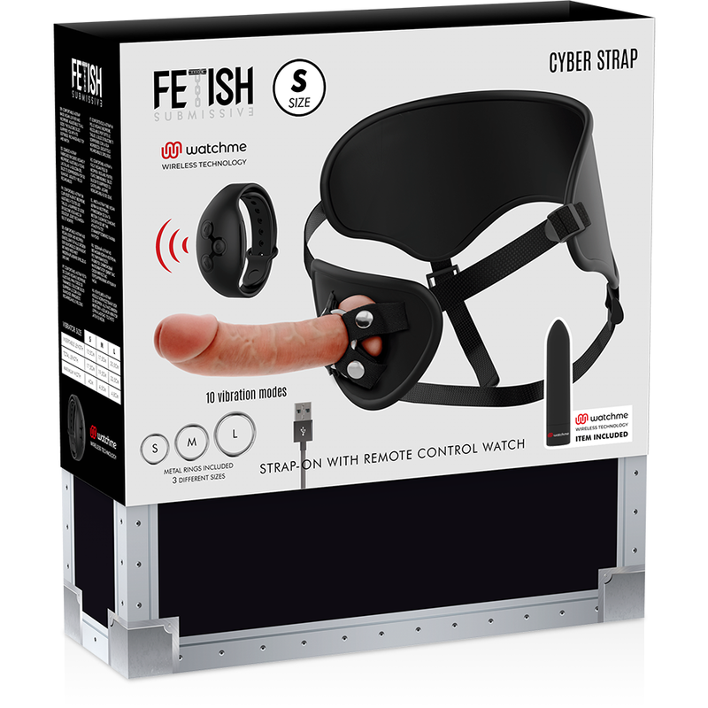 FETISH SUBMISSIVE CYBER STRAP - ARNÉS CON DILDO Y BALA CONTROL REMOTO TECNOLOGÍA WATCHME S 15 FETISH SUBMISSIVE CYBER STRAP - ARNÉS CON DILDO Y BALA CONTROL REMOTO TECNOLOGÍA WATCHME S - Imagen 15