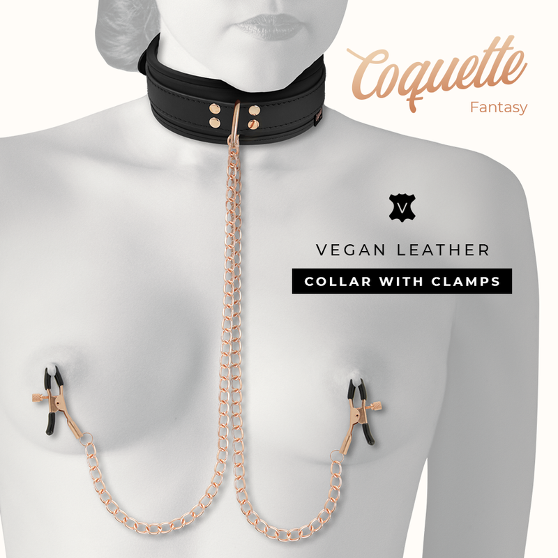 COQUETTE CHIC DESIRE - FANTASY COLLAR CON PINZAS PEZONES CON FORRO DE NEOPRENO 4 COQUETTE CHIC DESIRE - FANTASY COLLAR CON PINZAS PEZONES CON FORRO DE NEOPRENO - Imagen 4