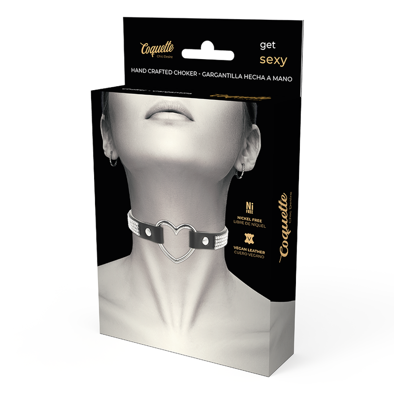 COQUETTE CHIC DESIRE - CHOKER CUERO VEGANO CORAZON 5 COQUETTE CHIC DESIRE - CHOKER CUERO VEGANO CORAZON - Imagen 5