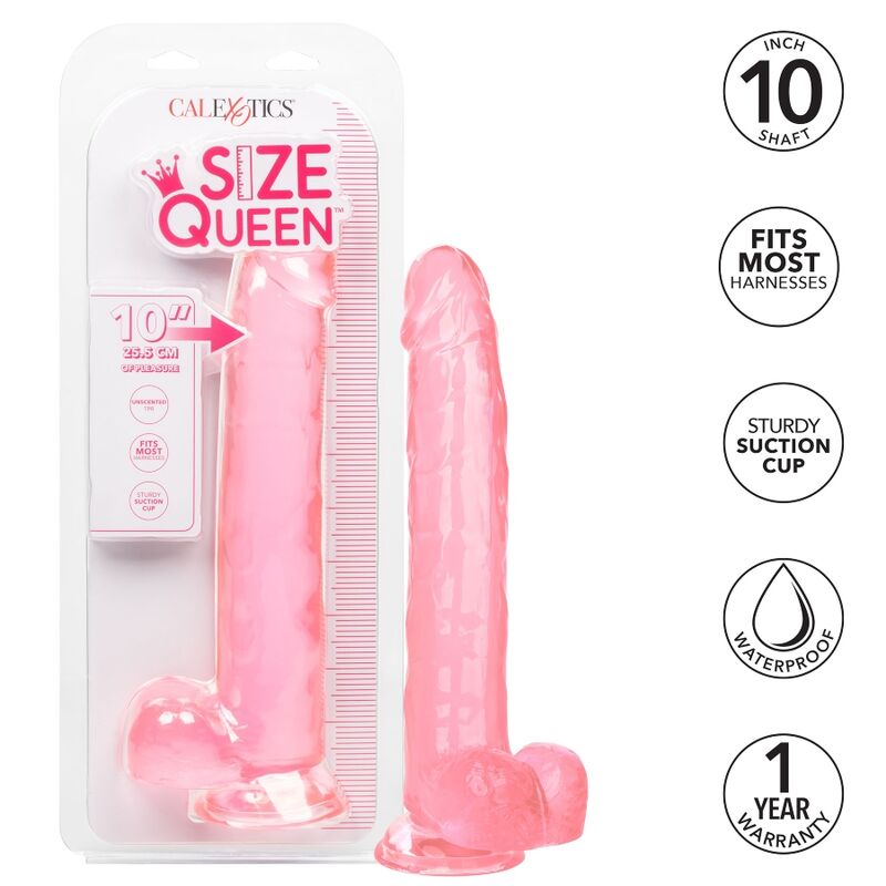 CALEXOTICS - SIZE QUEEN DILDO ROSA 25.5 CM 2 CALEXOTICS - SIZE QUEEN DILDO ROSA 25.5 CM - Imagen 2