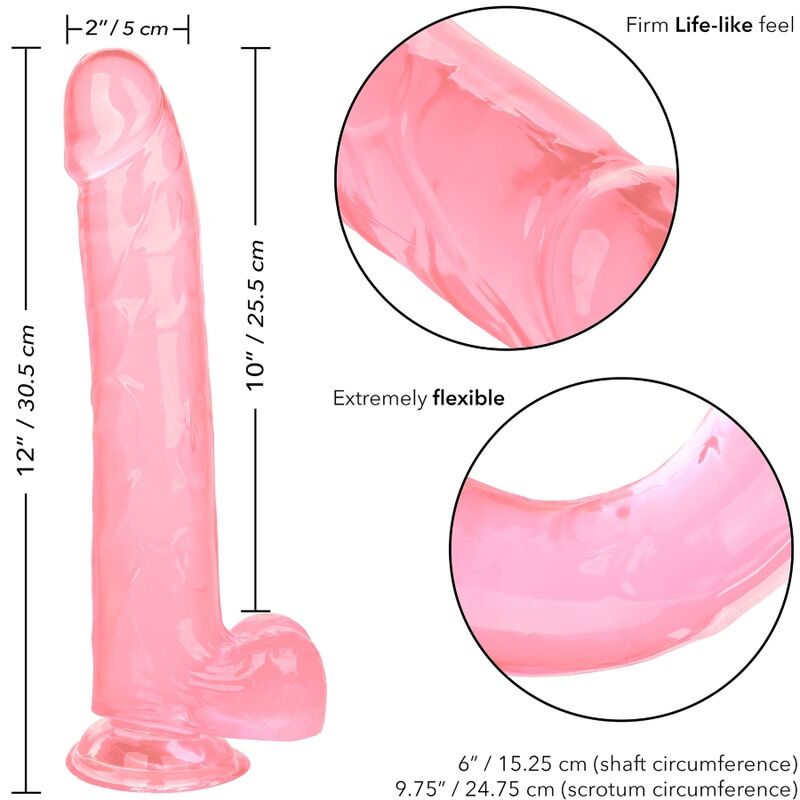 CALEXOTICS - SIZE QUEEN DILDO ROSA 25.5 CM 4 CALEXOTICS - SIZE QUEEN DILDO ROSA 25.5 CM - Imagen 4