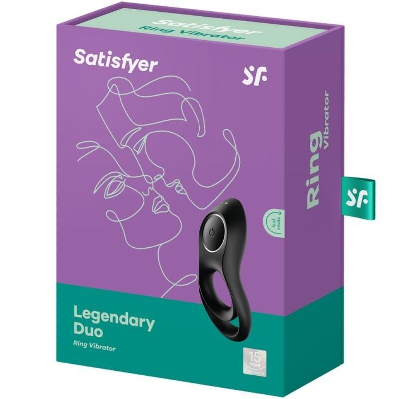 SATISFYER - LEGENDARY DUO ANILLO VIBRADOR NEGRO 4 SATISFYER - LEGENDARY DUO ANILLO VIBRADOR NEGRO - Imagen 4