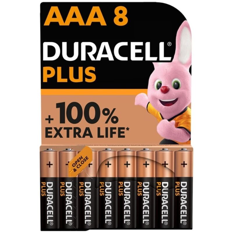 DURACELL - PLUS POWER 100 PILA ALCALINA AAA LR03 BLISTER*8 6 img 115537 5d06f489829a1b884635dc6588df8f7c 1