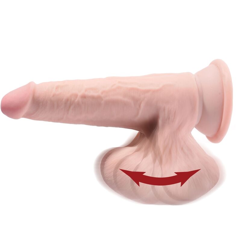 KING COCK - PLUS 3D DILDO SWINGING BALLS 15.2 CM NATURAL 7 KING COCK - PLUS 3D DILDO SWINGING BALLS 15.2 CM NATURAL - Imagen 7
