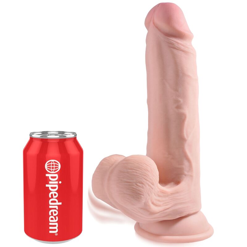 KING COCK - PLUS 3D DILDO SWINGING BALLS 20.3 CM 2 KING COCK - PLUS 3D DILDO SWINGING BALLS 20.3 CM - Imagen 2