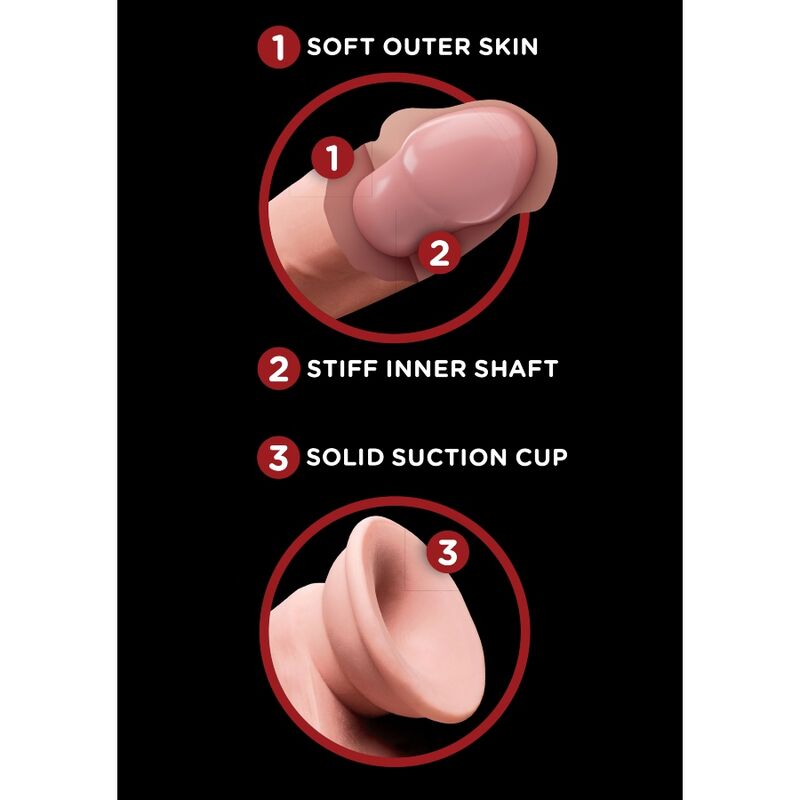 KING COCK - PLUS 3D DILDO SWINGING BALLS 12.7 CM 2 KING COCK - PLUS 3D DILDO SWINGING BALLS 12.7 CM - Imagen 2