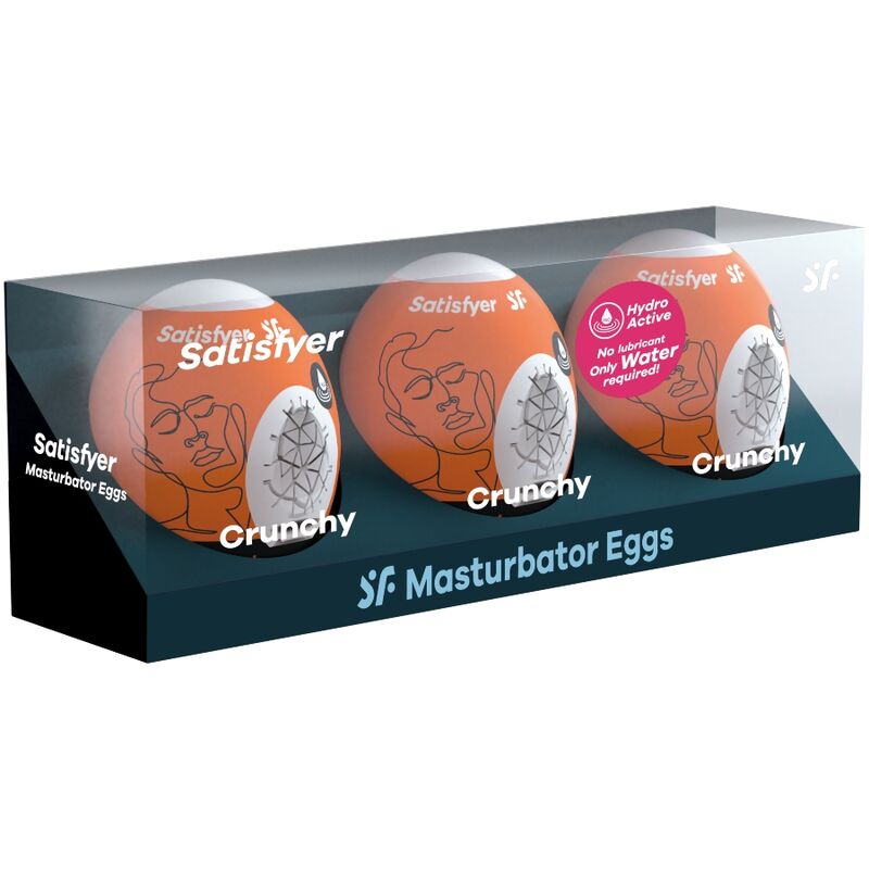 SATISFYER - 3 HUEVOS MASTURBADORES CRUNCHY 2 SATISFYER - 3 HUEVOS MASTURBADORES CRUNCHY - Imagen 2