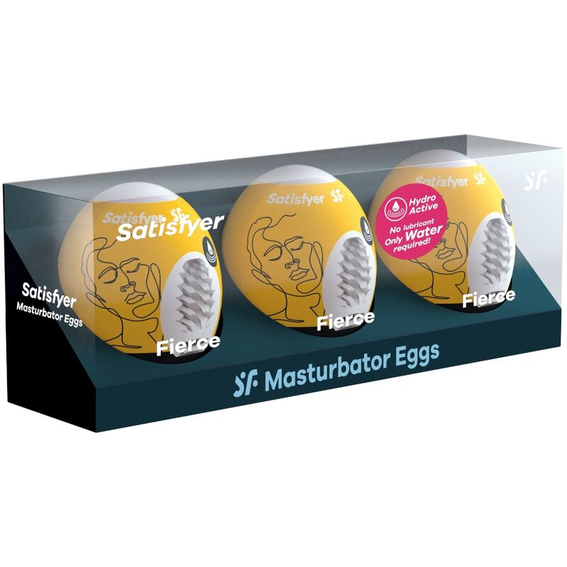 SATISFYER - 3 HUEVOS MASTURBADORES FIERCE 2 SATISFYER - 3 HUEVOS MASTURBADORES FIERCE - Imagen 2
