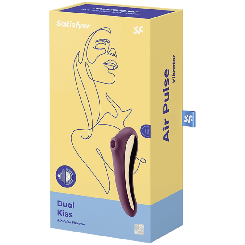 SATISFYER - DUAL KISS ESTIMULADOR CLITORIS PURPURA 2 SATISFYER - DUAL KISS ESTIMULADOR CLITORIS PURPURA - Imagen 2