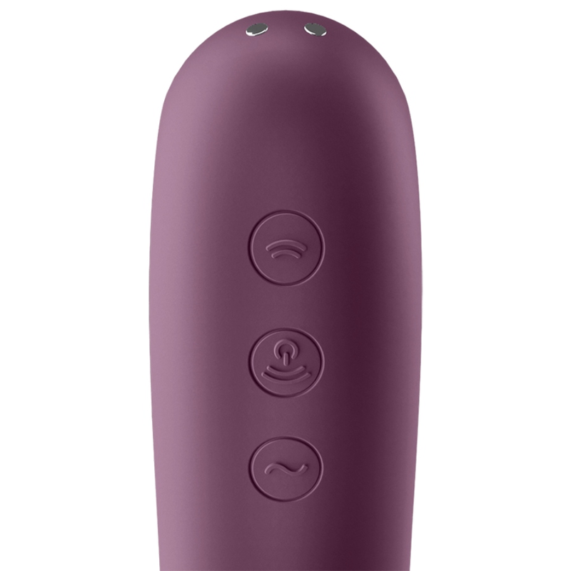 SATISFYER - DUAL KISS ESTIMULADOR CLITORIS PURPURA 3 SATISFYER - DUAL KISS ESTIMULADOR CLITORIS PURPURA - Imagen 3