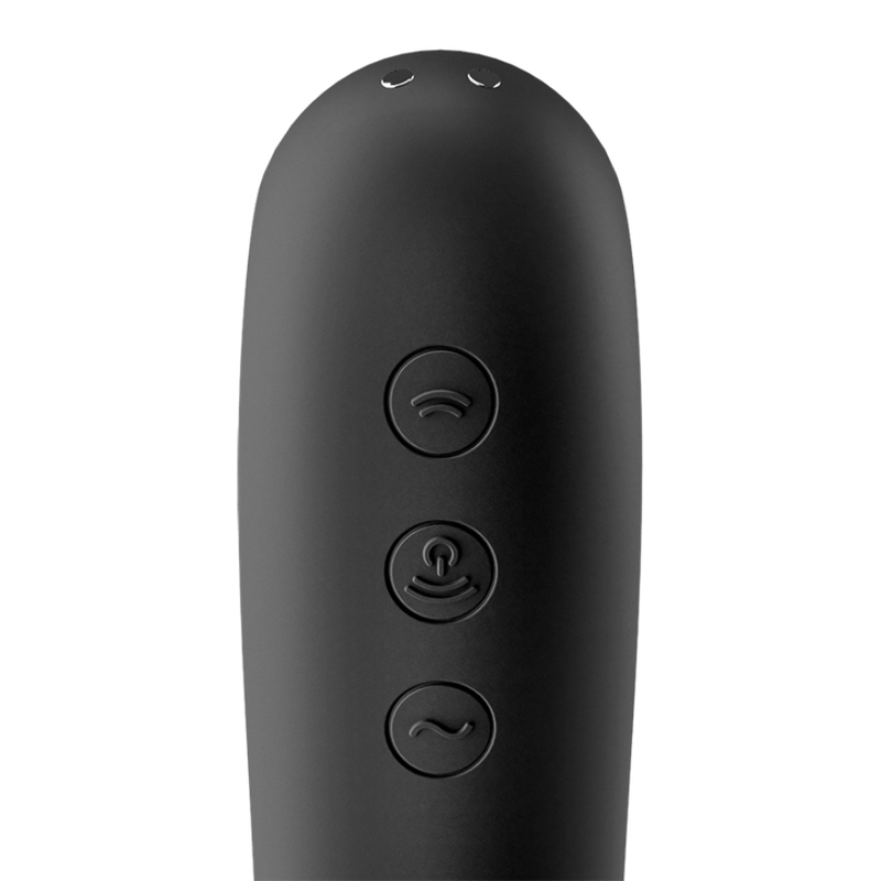 SATISFYER - DUAL KISS ESTIMULADOR CLITORIS NEGRO 3 SATISFYER - DUAL KISS ESTIMULADOR CLITORIS NEGRO - Imagen 3