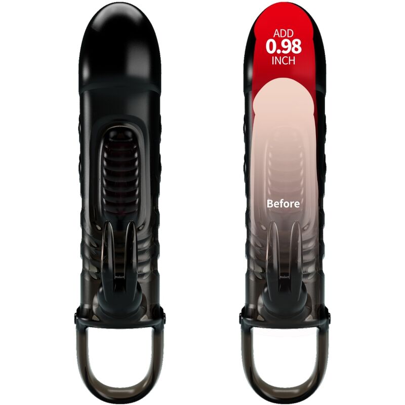 PRETTY LOVE - SLOANE FUNDA PENE RABBIT NEGRO 4 PRETTY LOVE - SLOANE FUNDA PENE RABBIT NEGRO - Imagen 4