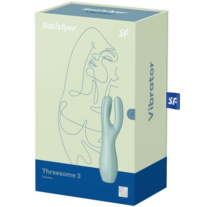SATISFYER - THREESOME 3 VIBRADOR VERDE 4 SATISFYER - THREESOME 3 VIBRADOR VERDE - Imagen 4
