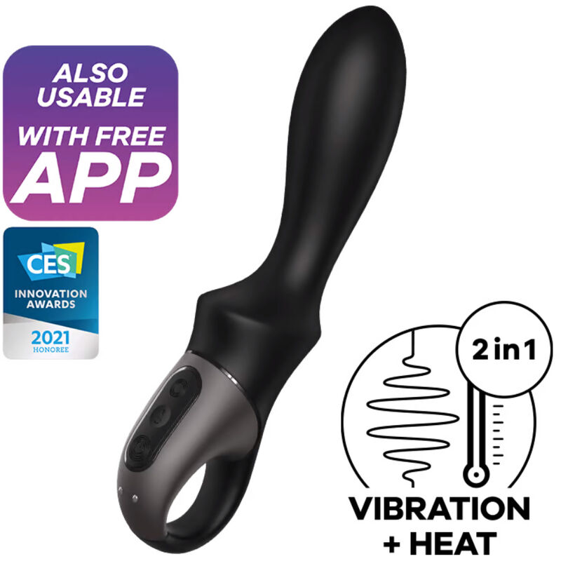 SATISFYER - HEAT CLIMAX VIBRADOR ANAL APP NEGRO 8 img 122451 24a2441166b22262633cd662f3bf5868 1