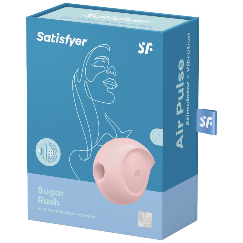 SATISFYER - SUGAR RUSH ESTIMULADOR Y VIBRADOR ROSA 2 SATISFYER - SUGAR RUSH ESTIMULADOR Y VIBRADOR ROSA - Imagen 2