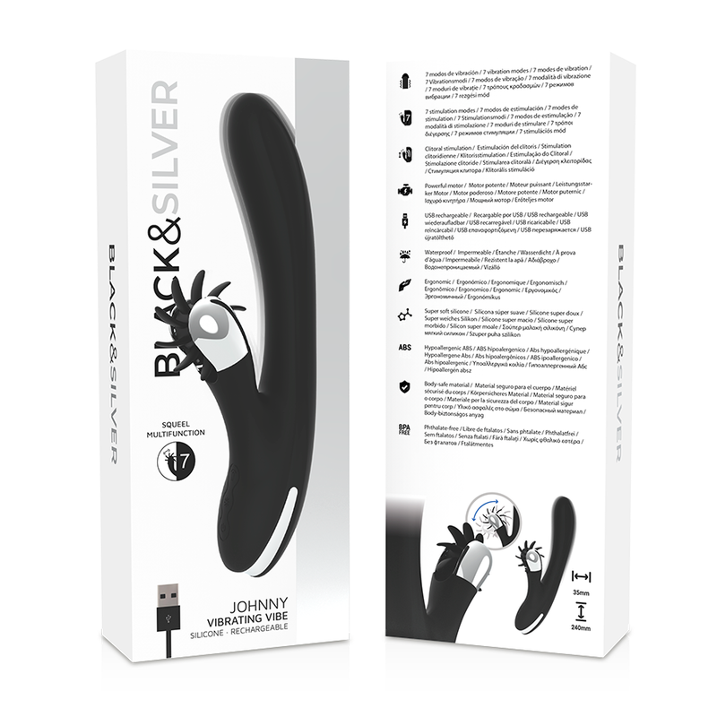 BLACK&SILVER - BUNNY JOHNNY VIBRATING VIBE 4 BLACK&SILVER - BUNNY JOHNNY VIBRATING VIBE - Imagen 4