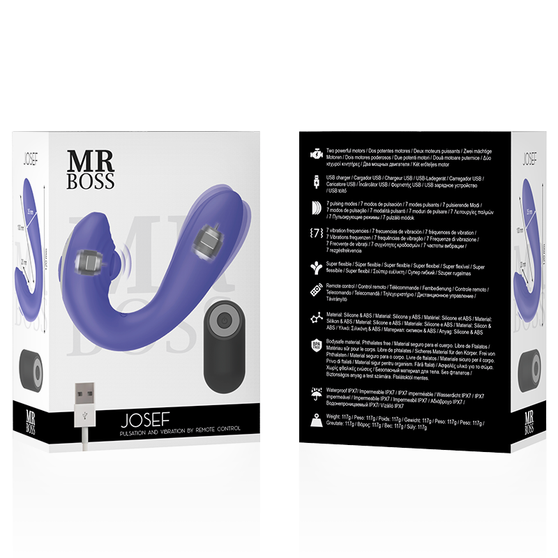 MR BOSS - JOSEF PULSATION & VIBRATION CONTROL REMOTO PARA PAREJAS 2 MR BOSS - JOSEF PULSATION & VIBRATION CONTROL REMOTO PARA PAREJAS - Imagen 2