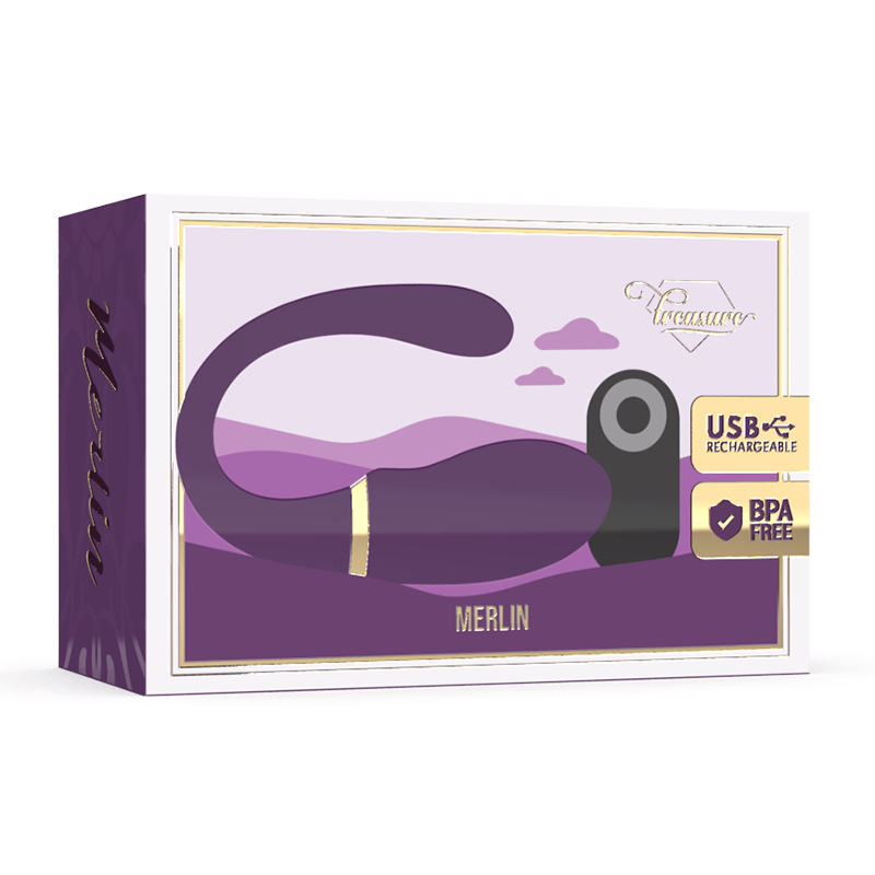 TREASURE - MERLIN DOUBLE COUPLE VIBRATOR CONTROL REMOTO 2 TREASURE - MERLIN DOUBLE COUPLE VIBRATOR CONTROL REMOTO - Imagen 2