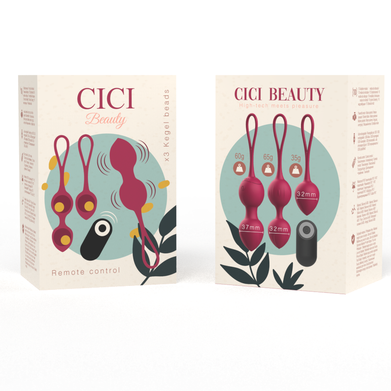 CICI BEAUTY - PREMIUM SILICONE 3 VIBRATING KEGEL BEADS REMOTE CONTROL 3 CICI BEAUTY - PREMIUM SILICONE 3 VIBRATING KEGEL BEADS REMOTE CONTROL - Imagen 3