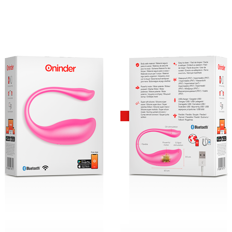 ONINDER - NAIROBI HUEVO VIBRADOR ROSA - APP GRATUITA 2 ONINDER - NAIROBI HUEVO VIBRADOR ROSA - APP GRATUITA - Imagen 2