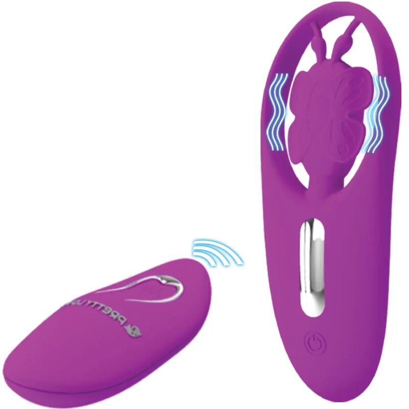 PRETTY LOVE - DANCING BUTTERFLY ESTIMULADOR PARA BRAGUITA CON CONTROL REMOTO LILA 3 PRETTY LOVE - DANCING BUTTERFLY ESTIMULADOR PARA BRAGUITA CON CONTROL REMOTO LILA - Imagen 3