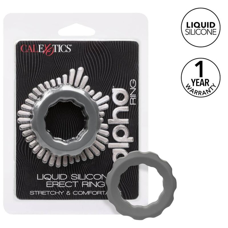 CALEXOTICS - ALPHA ERECT RING GRIS 2 CALEXOTICS - ALPHA ERECT RING GRIS - Imagen 2