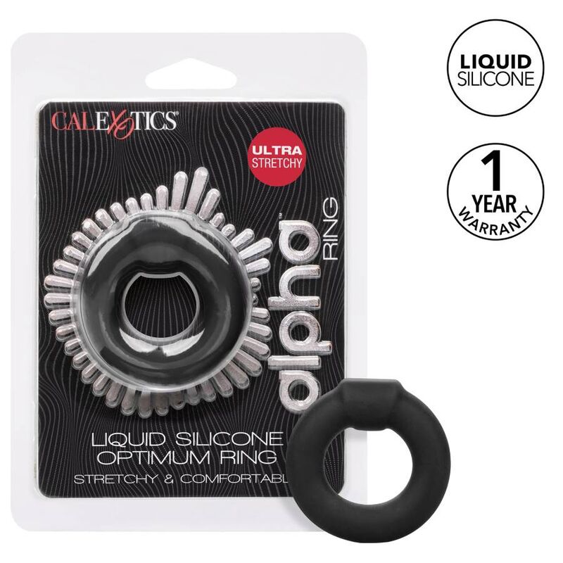 CALEXOTICS - ALPHA OPTIMUM RING NEGRO 2 CALEXOTICS - ALPHA OPTIMUM RING NEGRO - Imagen 2