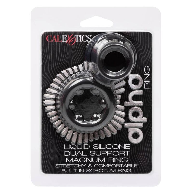 CALEXOTICS - ALPHA DUAL MAGNUM RING NEGRO 8 CALEXOTICS - ALPHA DUAL MAGNUM RING NEGRO - Imagen 8