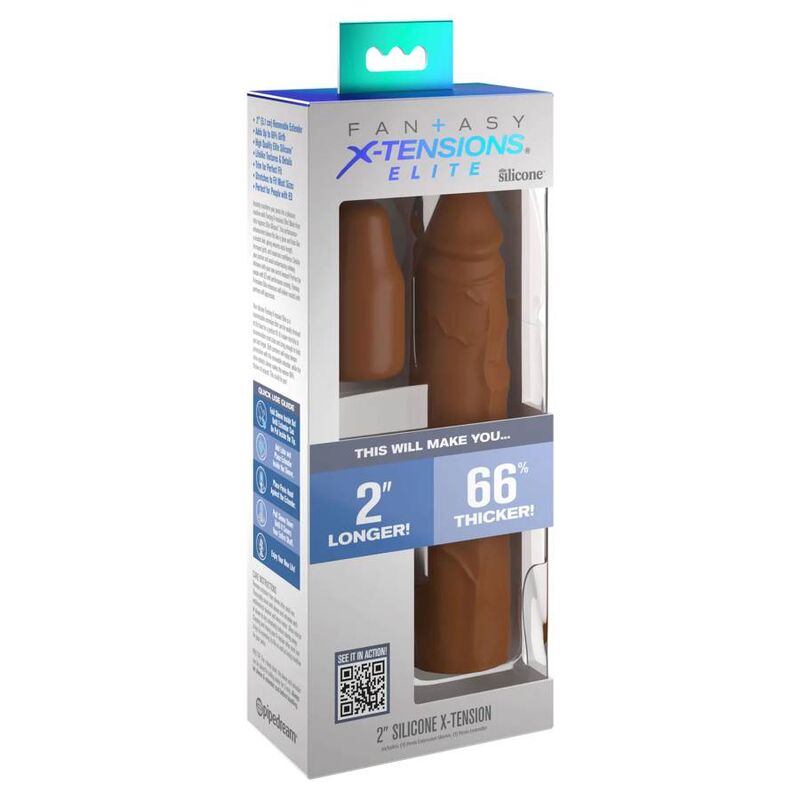 FANTASY X- TENSIONS - PIPEDREAMS SLEEVE 20,32 CM + 5,00 CM INCH PLUG CARAMEL 3 FANTASY X- TENSIONS - PIPEDREAMS SLEEVE 20,32 CM + 5,00 CM INCH PLUG CARAMEL - Imagen 3