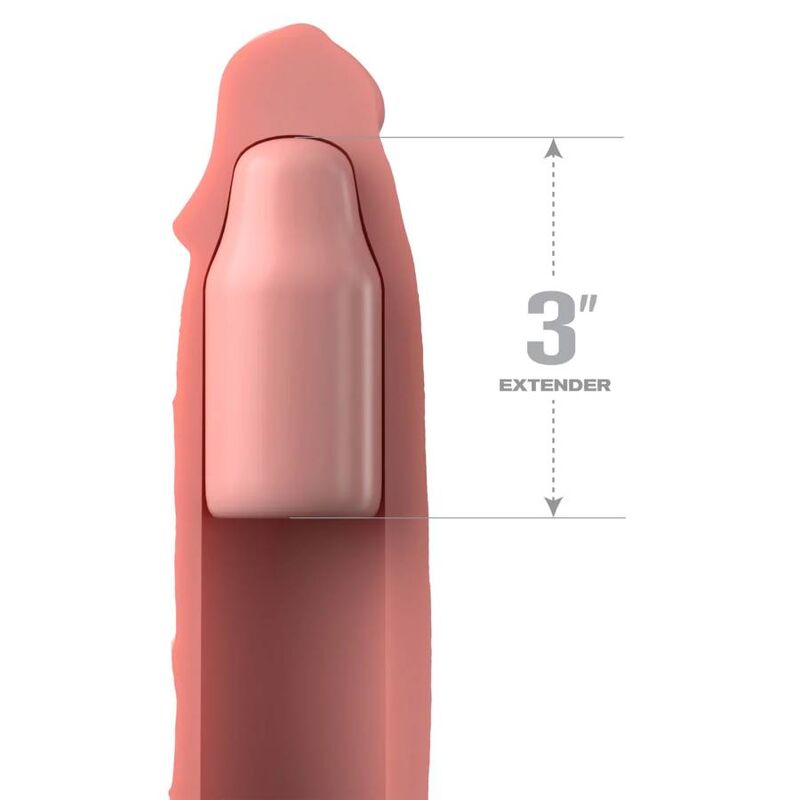 FANTASY X- TENSIONS - PIPEDREAMS SLEEVE 22,86 CM + 7,62 CM PLUG SKIN 2 FANTASY X- TENSIONS - PIPEDREAMS SLEEVE 22,86 CM + 7,62 CM PLUG SKIN - Imagen 2
