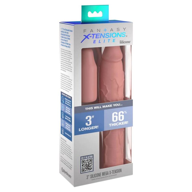 FANTASY X- TENSIONS - PIPEDREAMS SLEEVE 22,86 CM + 7,62 CM PLUG SKIN 3 FANTASY X- TENSIONS - PIPEDREAMS SLEEVE 22,86 CM + 7,62 CM PLUG SKIN - Imagen 3