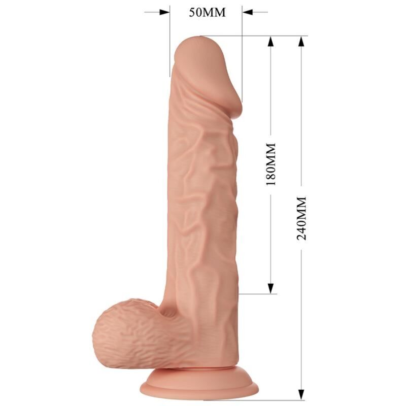 BAILE - BEAUTIFUL ENCOUNTER BURAQ DILDO REALÍSTICO FLEXIBLE 24 CM NATURAL 7 BAILE - BEAUTIFUL ENCOUNTER BURAQ DILDO REALÍSTICO FLEXIBLE 24 CM NATURAL - Imagen 7