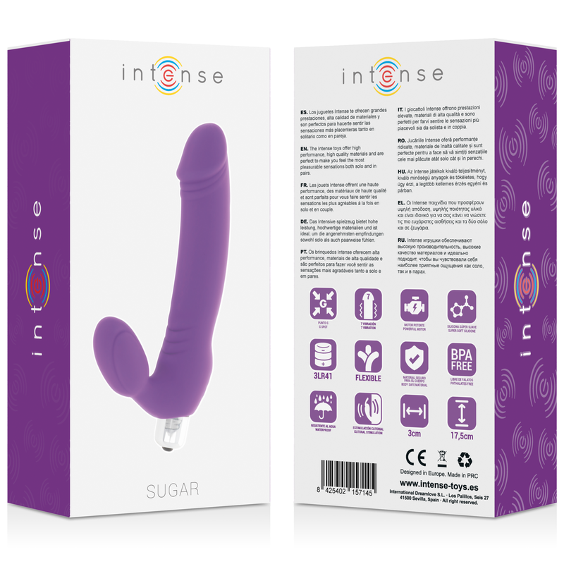 INTENSE - SUGAR SEVEN SPEEDS SILICONE LILA 4 INTENSE - SUGAR SEVEN SPEEDS SILICONE LILA - Imagen 4