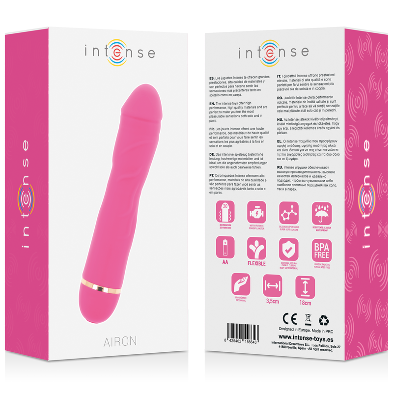 INTENSE - AIRON 20 SPEEDS SILICONE ROSA 4 INTENSE - AIRON 20 SPEEDS SILICONE ROSA - Imagen 4