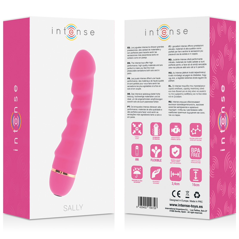 INTENSE - SALLY 20 SPEEDS SILICONE ROSA 4 INTENSE - SALLY 20 SPEEDS SILICONE ROSA - Imagen 4