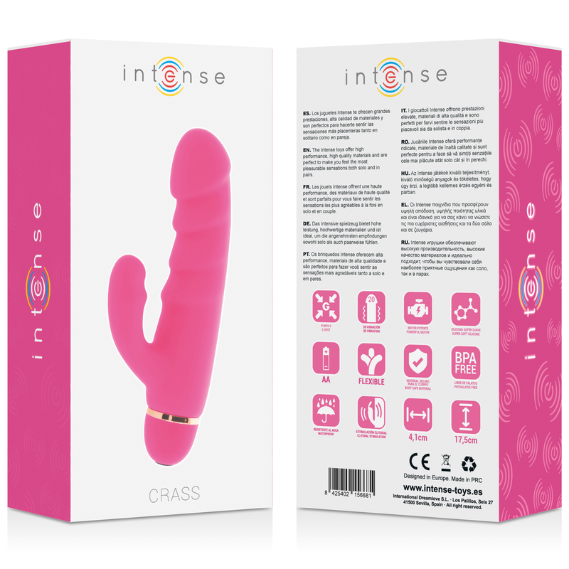 INTENSE - CRASS 20 SPEEDS SILICONE ROSA 5 INTENSE - CRASS 20 SPEEDS SILICONE ROSA - Imagen 5