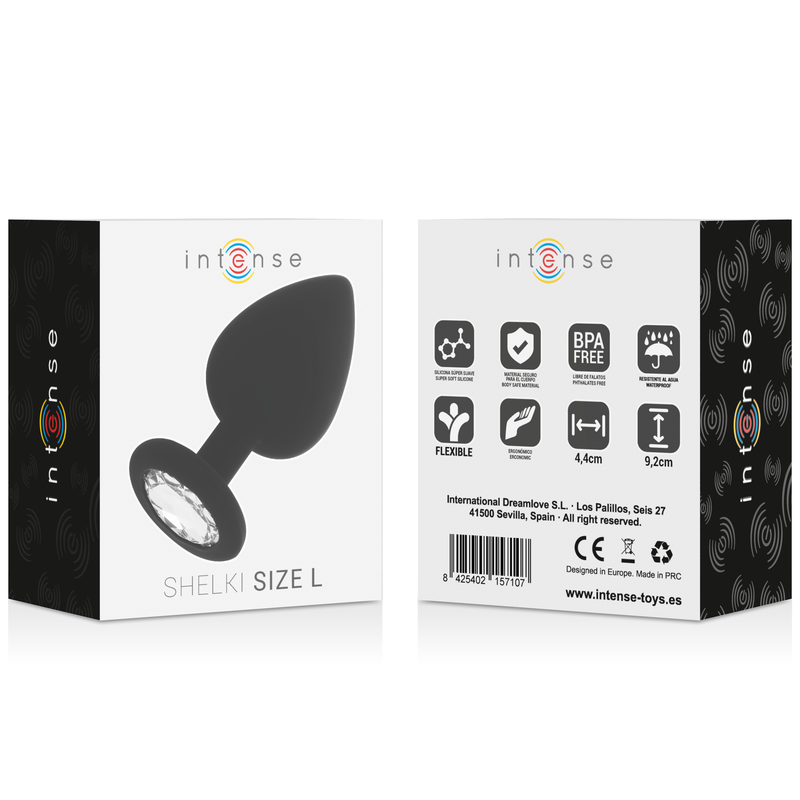 INTENSE - SHELKI L PLUG ANAL NEGRO 3 INTENSE - SHELKI L PLUG ANAL NEGRO - Imagen 3
