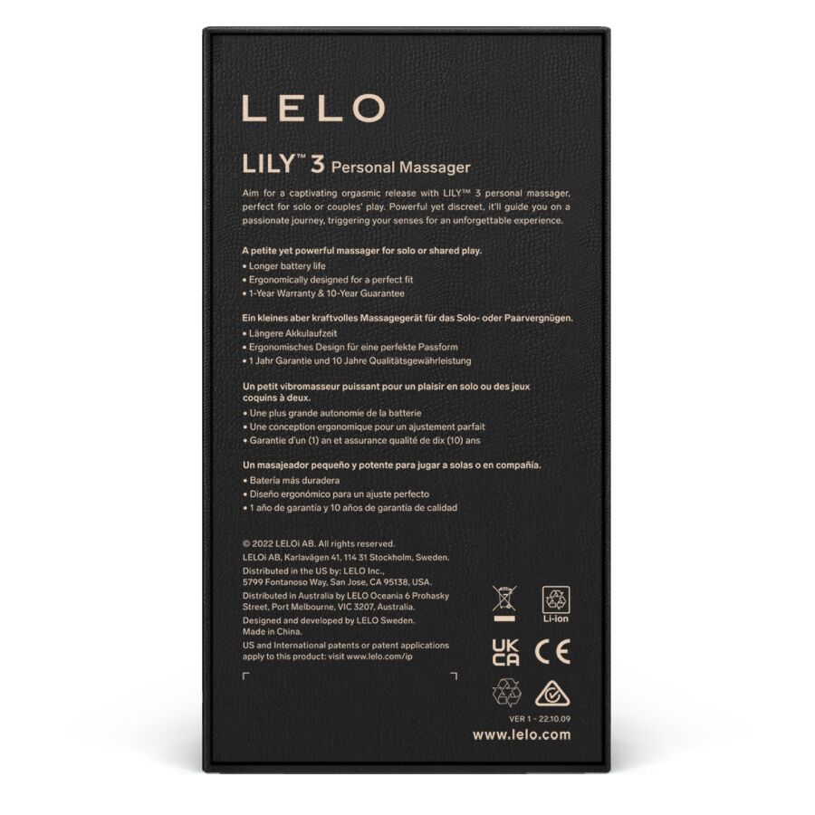 LELO - LILY 3 MASAJEADOR PERSONAL - VERDE AGUA 2 LELO - LILY 3 MASAJEADOR PERSONAL - VERDE AGUA - Imagen 3