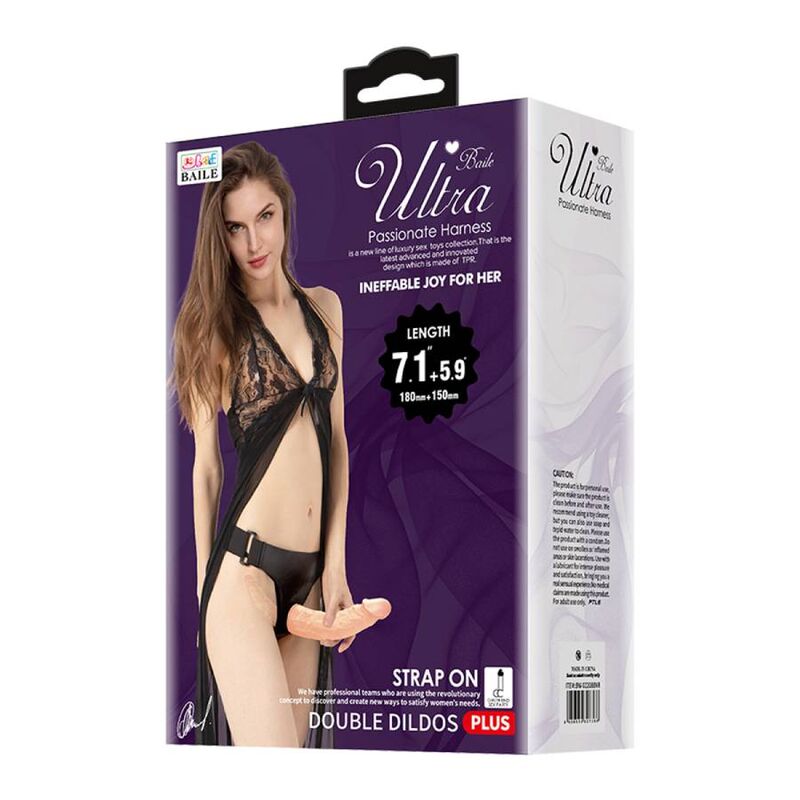 BAILE - ULTRA PASSIONATE HARNESS DOBLES DILDOS CON ARNÉS 4 BAILE - ULTRA PASSIONATE HARNESS DOBLES DILDOS CON ARNÉS - Imagen 4