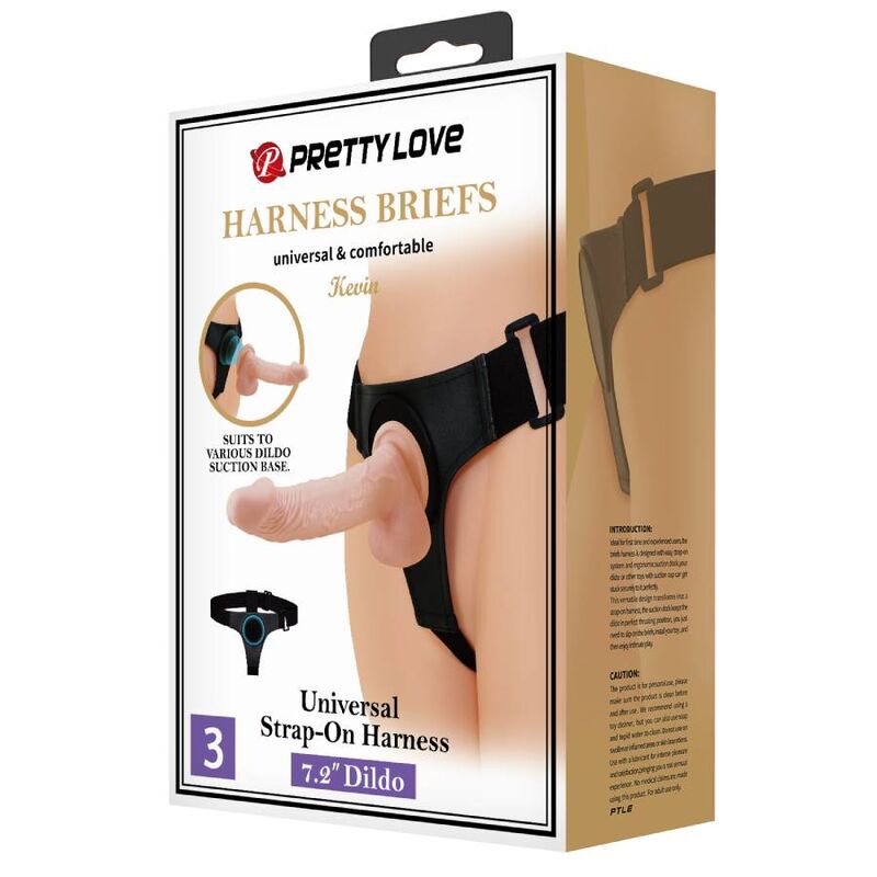 PRETTY LOVE - HARNESS BRIEFS ARNÉS UNIVERSAL CON DILDO KEVIN 19 CM NATURAL 7 PRETTY LOVE - HARNESS BRIEFS ARNÉS UNIVERSAL CON DILDO KEVIN 19 CM NATURAL - Imagen 7
