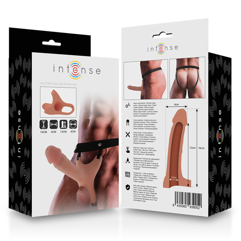 INTENSE - ARNÉS HUECO CON DILDO SILICONA 16 X 3.5 CM 7 INTENSE - ARNÉS HUECO CON DILDO SILICONA 16 X 3.5 CM - Imagen 7