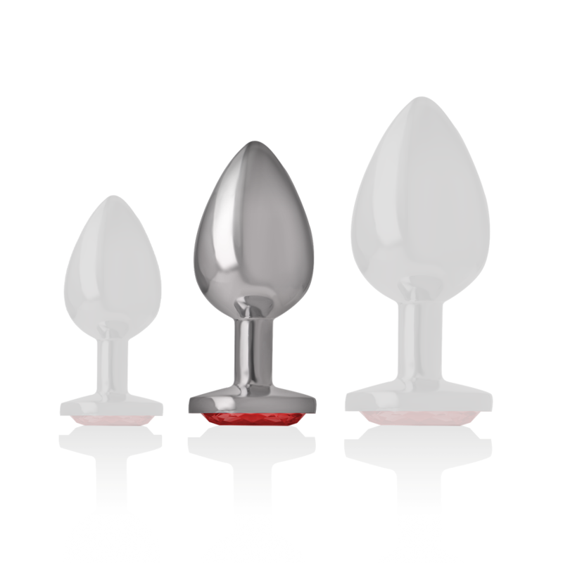 INTENSE - PLUG ANAL METAL CON CRISTAL ROJO TALLA M 3 INTENSE - PLUG ANAL METAL CON CRISTAL ROJO TALLA M - Imagen 3