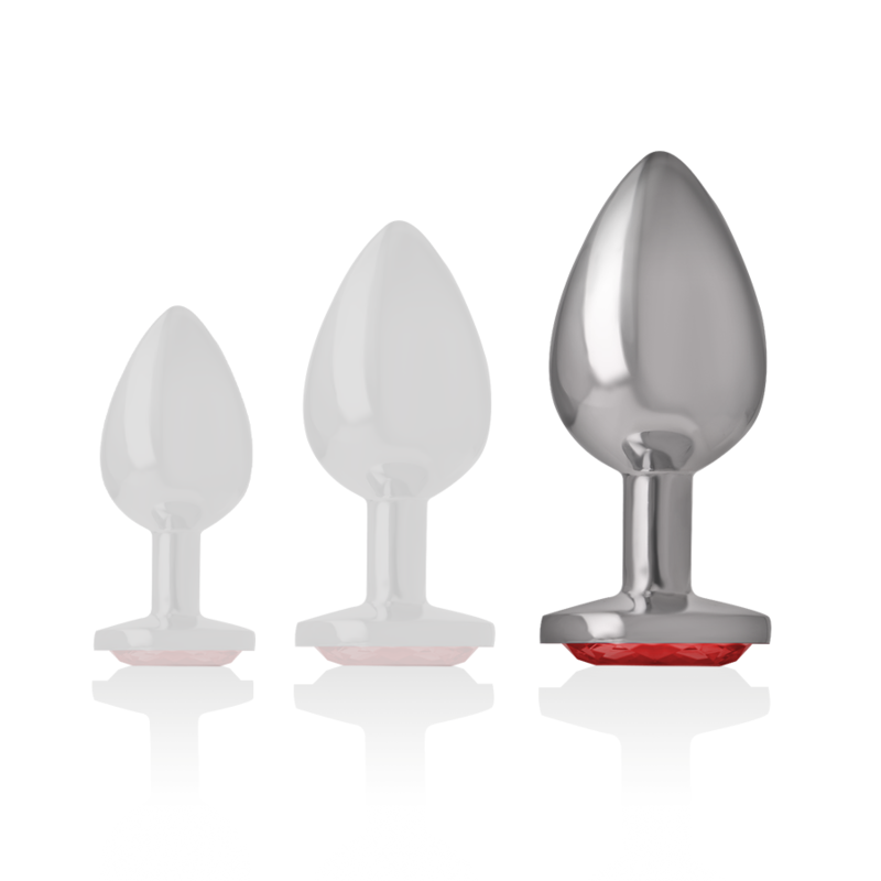 INTENSE - PLUG ANAL METAL ALUMINIO CON CRISTAL ROJO TALLA L 6 INTENSE - PLUG ANAL METAL ALUMINIO CON CRISTAL ROJO TALLA L - Imagen 6